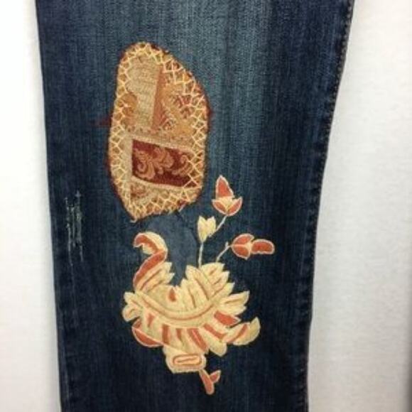 Switch USA Embellished Flared Vintage  Denim size 32 - Picture 7 of 9